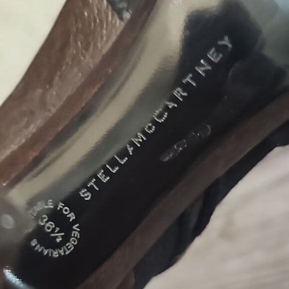 Stella McCartney Heeled Stiletto Sock Cuffed Knee High Boot 6.5 - Picture 15 of 16